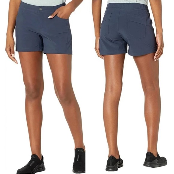 Arc’teryx Women’s Alroy Short 7” Mid Rise Lightweight Outdoor Hiking in Navy 6 - Picture 1 of 16